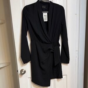 DO+BE Black Wrap Dress
